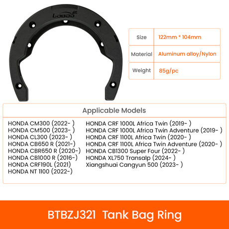 Expandable tank bag 4.5 - 6.5L
