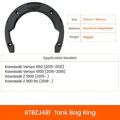 Expandable tank bag 4.5 - 6.5L