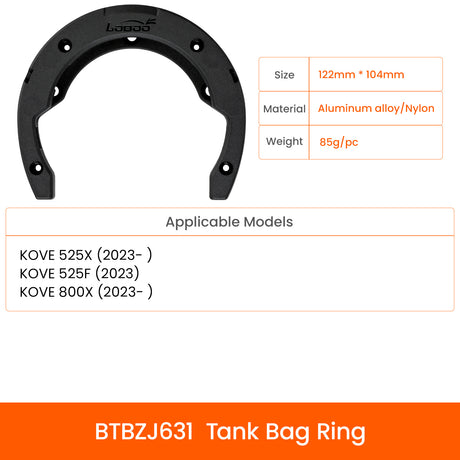 Expandable tank bag 4.5 - 6.5L