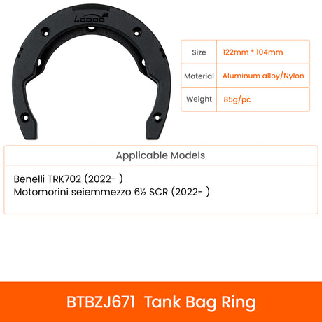 Expandable tank bag 4.5 - 6.5L