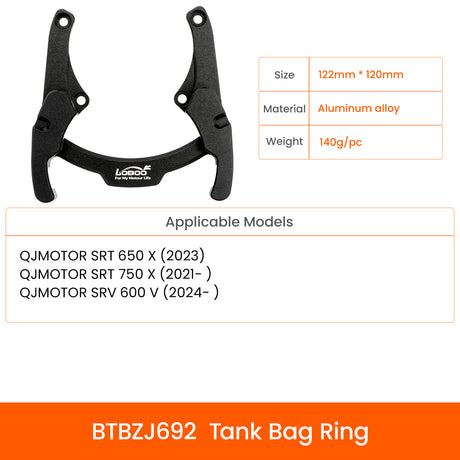 Expandable tank bag 4.5 - 6.5L