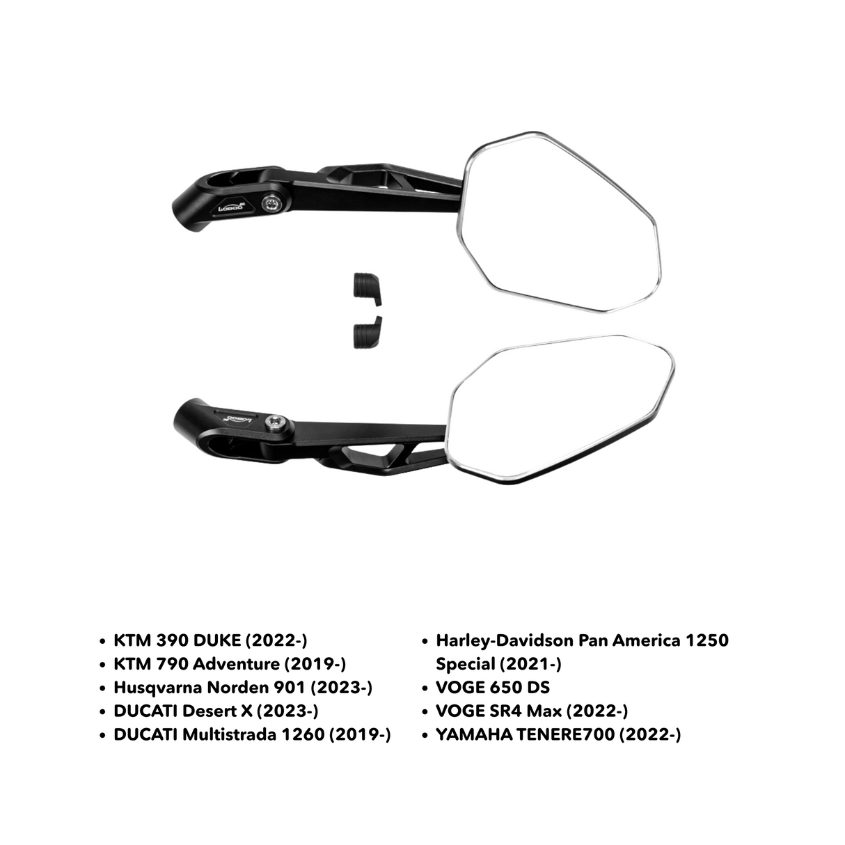 Motorcycle rear view mirrors RM02 Loboo