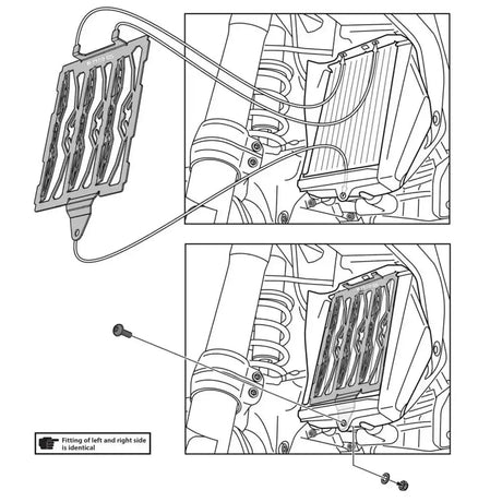 Griglia radiatore per BMW R1300 GS - Endurrad.it